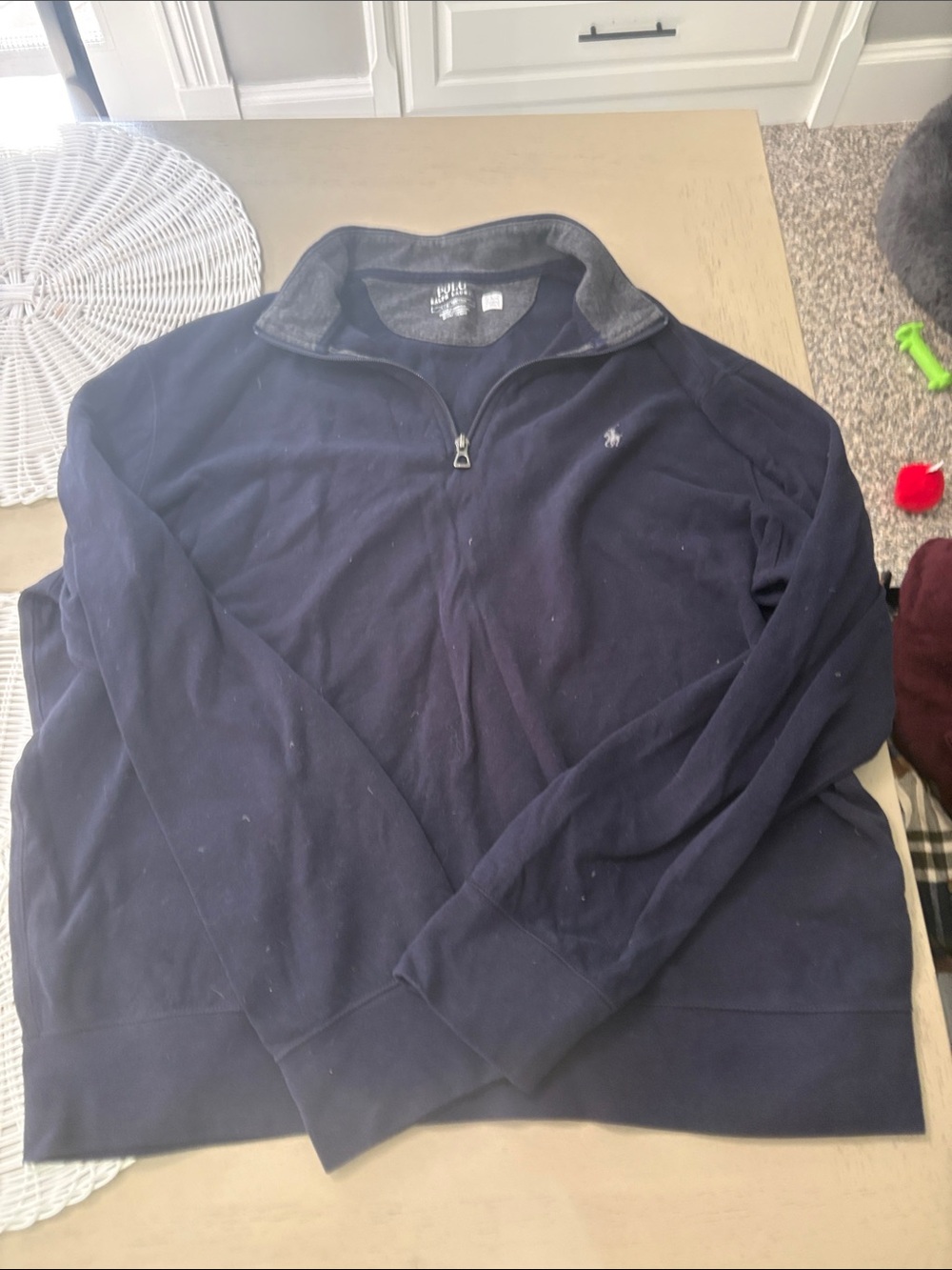Polo by Ralph Lauren Navy Quarter-Zip Pullover